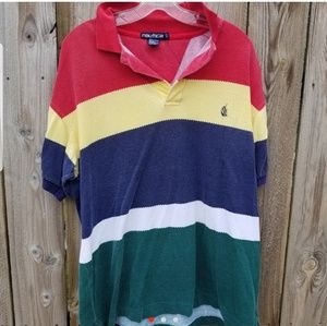 Nautica multi color large polo
